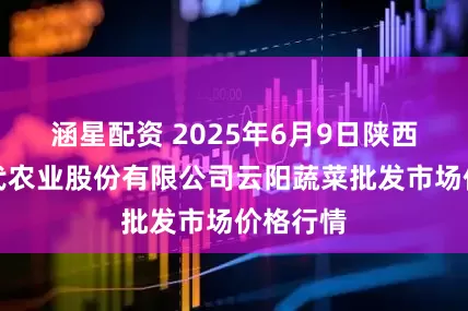 涵星配资 2025年6月9日陕西泾云现代农业股份有限公司云阳蔬菜批发市场价格行情